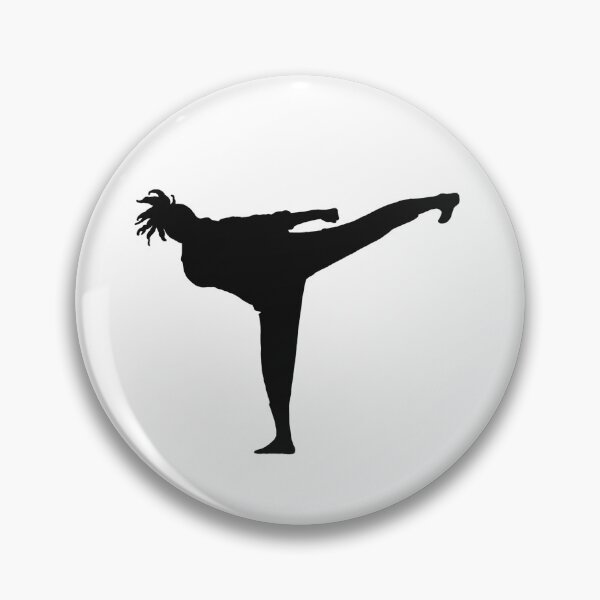 Item preview, Side Kick Karate Girl Kick in Street Clothes designed and sold by Jay Cook.