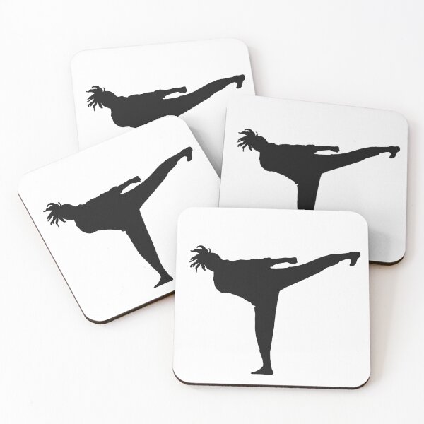 Item preview, Side Kick Karate Girl Kick in Street Clothes designed and sold by Jay Cook.