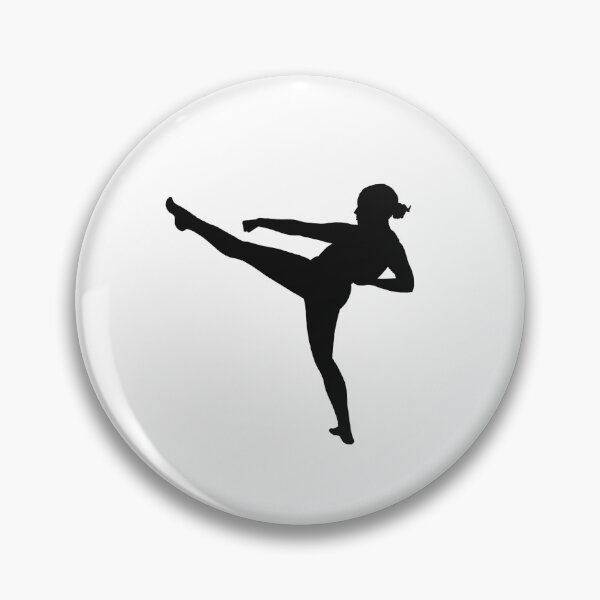 Item preview, Karate Girl Front Kick Silhouette designed and sold by Jay Cook.