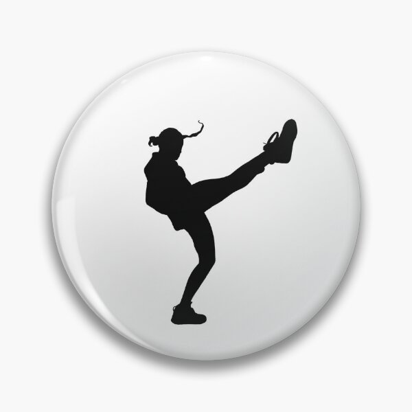 Item preview, Karate Girl Front Kick Silhouette designed and sold by Jay Cook.