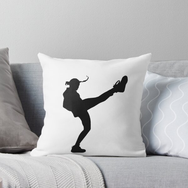 Item preview, Karate Girl Front Kick Silhouette designed and sold by Jay Cook.