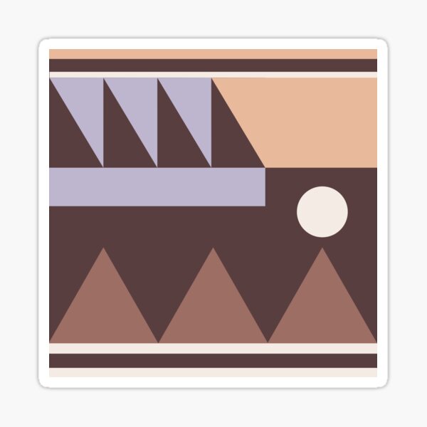 Item preview, Lavender and Peach Modern Geometric Design designed and sold by DesignByRoseCo.
