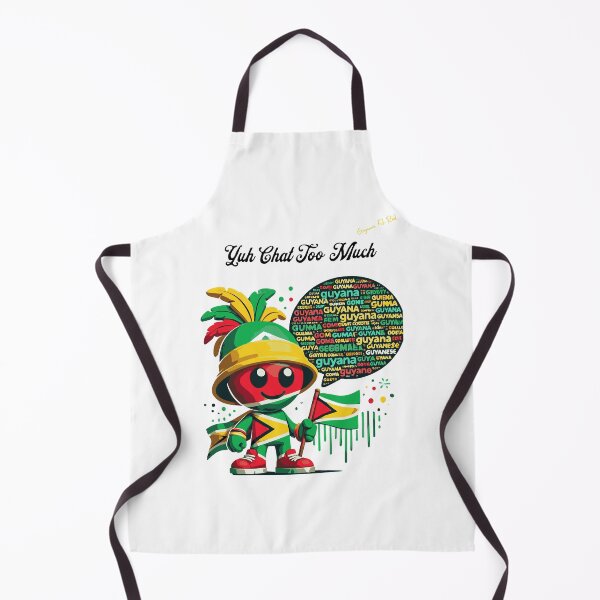 Item preview, Guyana Funny Quote Design, "You like chat too much", Guyanese Proverbs, Bold Guyanese Quote Caribbean Wisdom Quote Design designed and sold by KaribbeanPosse.