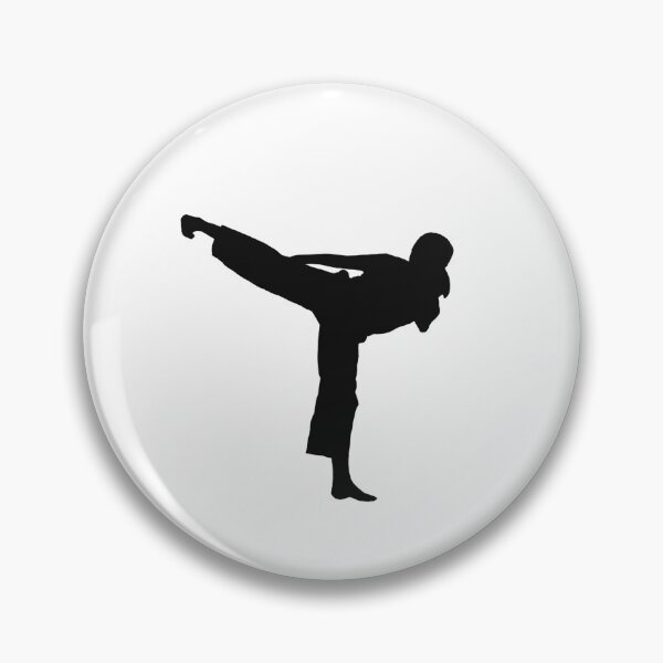 Item preview, Side Kick Karate Girl Silhouette designed and sold by Jay Cook.