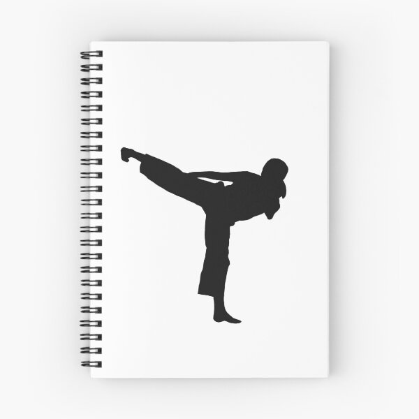 Item preview, Side Kick Karate Girl Silhouette designed and sold by Jay Cook.