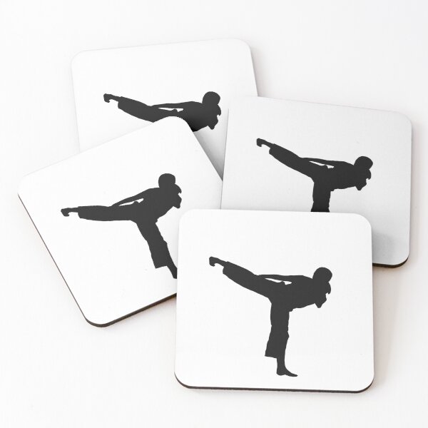 Item preview, Side Kick Karate Girl Silhouette designed and sold by Jay Cook.
