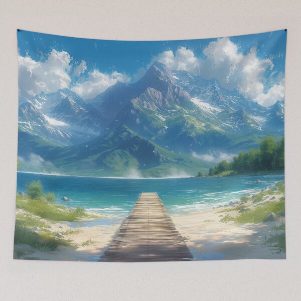 Item preview, Calm Mountain Lake designed and sold by Carbon-Beaver.