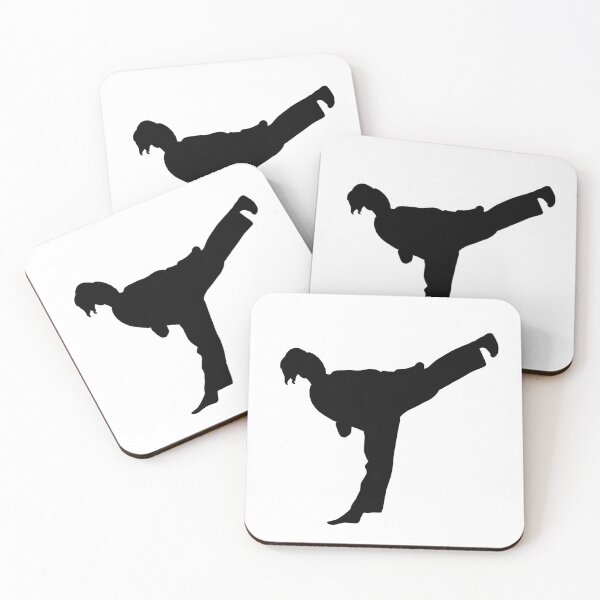 Item preview, Side Kick Karate Girl Silhouette designed and sold by Jay Cook.