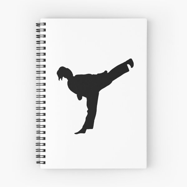 Item preview, Side Kick Karate Girl Silhouette designed and sold by Jay Cook.