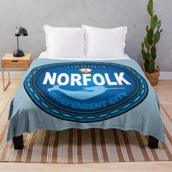 Item preview, Norfolk Virginia VA mermaid emblem stitching effect designed and sold by studioss76.