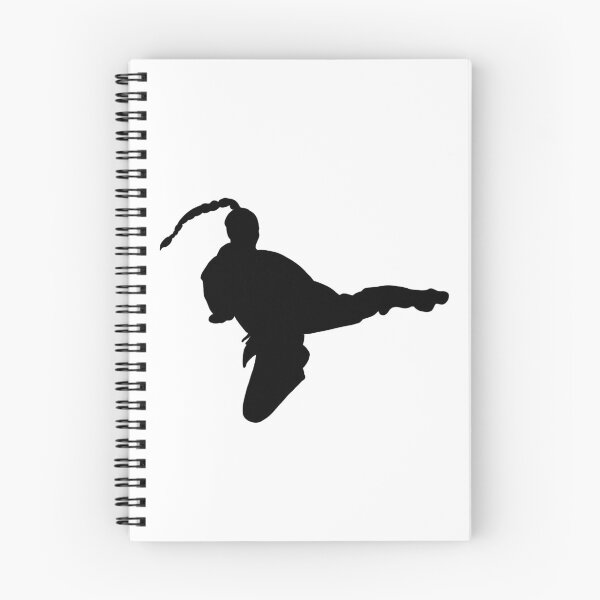 Item preview, Flying side Kick TKD Girl with Braid Silhouette designed and sold by Jay Cook.