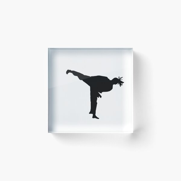 Item preview, Side Kick Karate Girl with Curly Hair TKD designed and sold by Jay Cook.