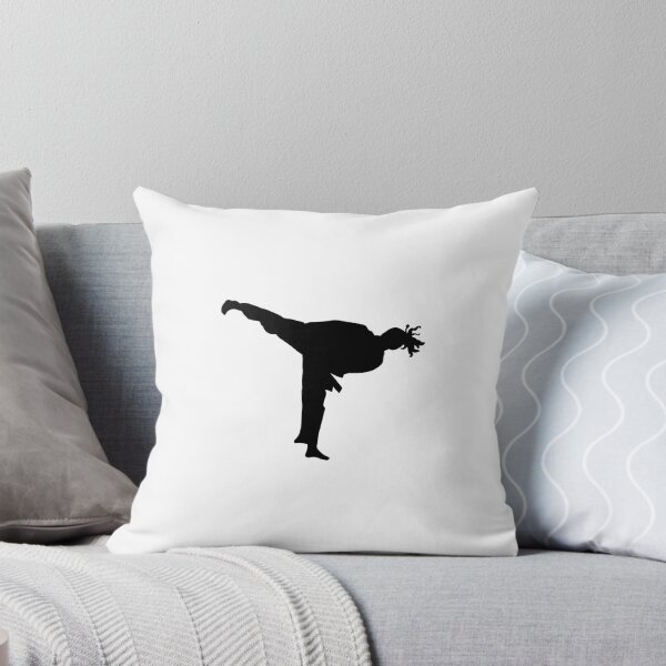 Item preview, Side Kick Karate Girl with Curly Hair TKD designed and sold by Jay Cook.