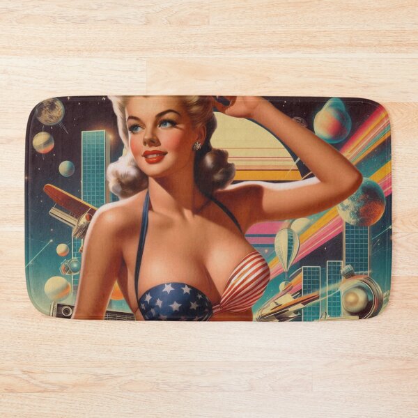 Item preview, Retrofuturism Pinup designed and sold by PulpVintage.