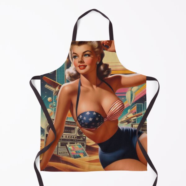 Item preview, Retrofuturism Pinup designed and sold by PulpVintage.