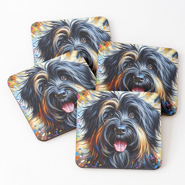 Item preview, Briard Dog Portrait Acrylic Art Print Pet Portrait Gifts for Dog Lovers designed and sold by Puppy Puzzles Plus.