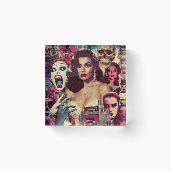 Item preview, Horror Woman Collage designed and sold by PulpVintage.