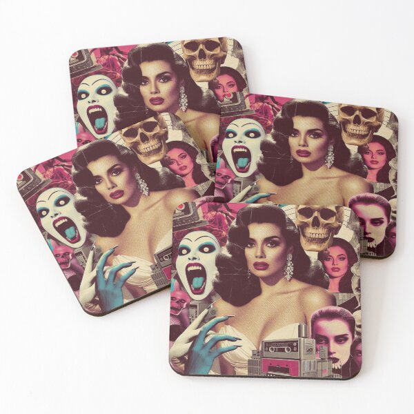 Item preview, Horror Woman Collage designed and sold by PulpVintage.