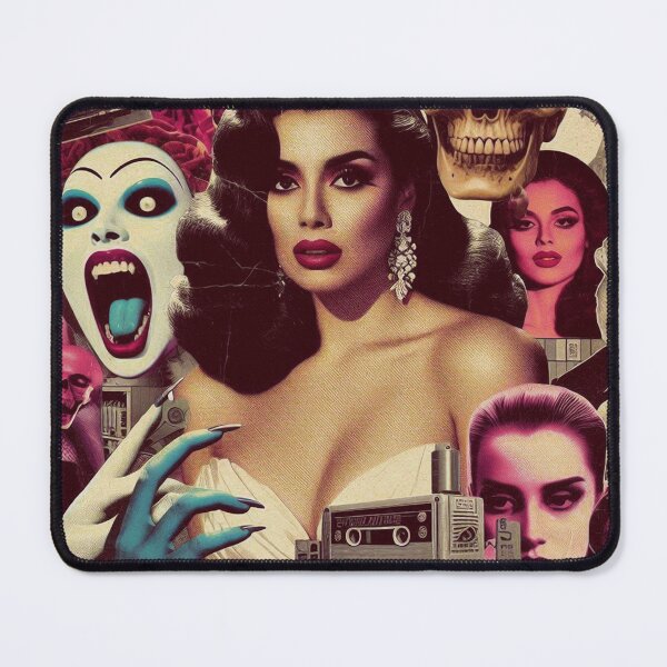Item preview, Horror Woman Collage designed and sold by PulpVintage.