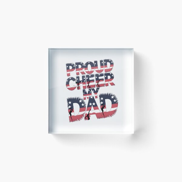 Item preview, Proud Cheer My Dad Patriotic Design USA Cheerleading designed and sold by IT-Express.