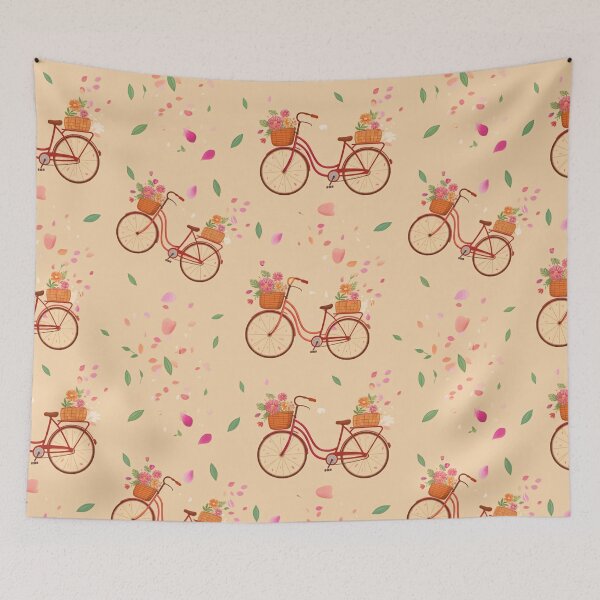 Item preview, Bicycles and Flower Petals designed and sold by MySignatureItems.