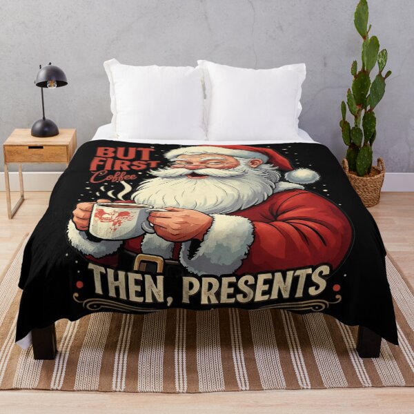 Item preview, Santa Claus First Coffee Then Presents designed and sold by HolidayT-Shirts.