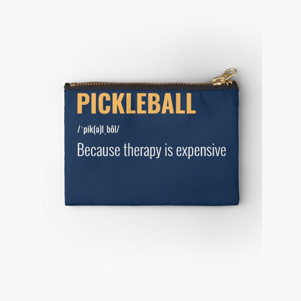 Item preview, "Pickleball: Because therapy is expensive" T-shirt and Accessories designed and sold by WineAndPickle.
