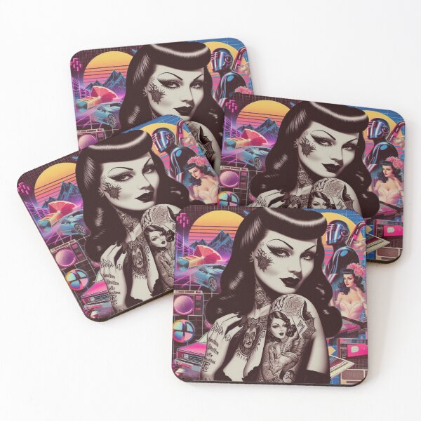 Item preview, Cyberpunk Retro Pin up designed and sold by PulpVintage.
