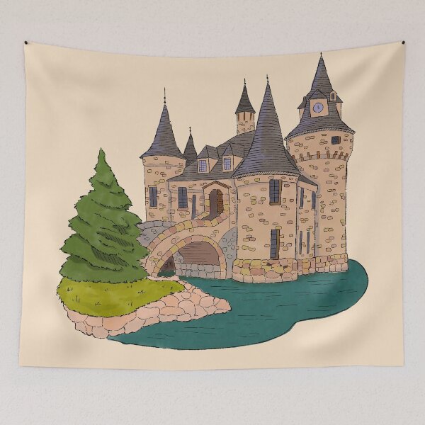 Item preview, Hand Drawn Watercolor Historical Architecture Illustration 1 designed and sold by MariOyama.