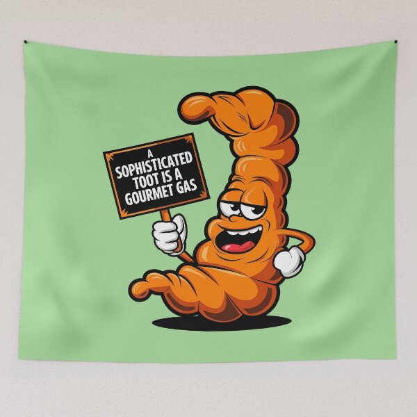 Item preview, A Sophisticated Toot Is A Gourmet Gas Funny Fart Joke designed and sold by TheArtOfPat.