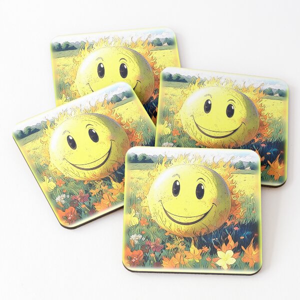 Item preview, happy sun in field 2024 tileartwork designed and sold by tileartwork.