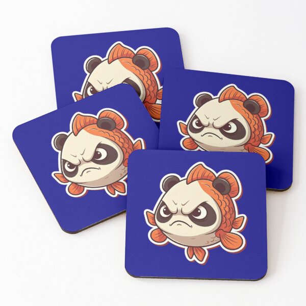 Item preview, Grumpy Goldfish Panda designed and sold by StickersRyous.