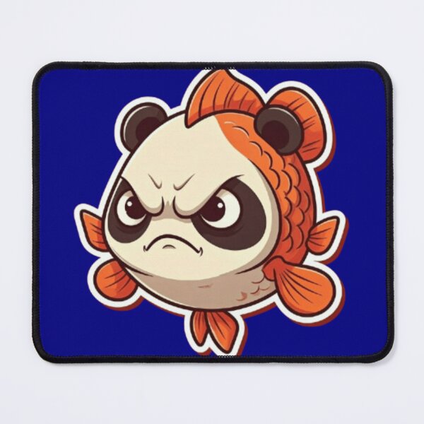 Item preview, Grumpy Goldfish Panda designed and sold by StickersRyous.
