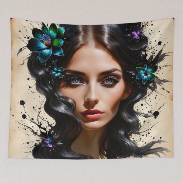 Item preview, Ink Beautiful Woman designed and sold by 3dvirtualand.