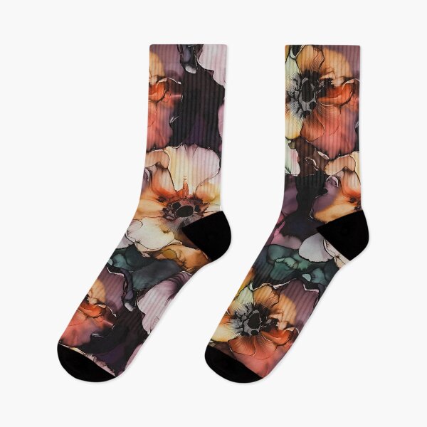 Item preview, Alcohol Ink Elegant and Colorful Flowers Pattern designed and sold by HausKatz.