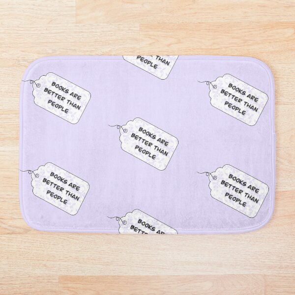 Item preview, Books are Better than People Tag Quote designed and sold by Tigerlilly Designs.