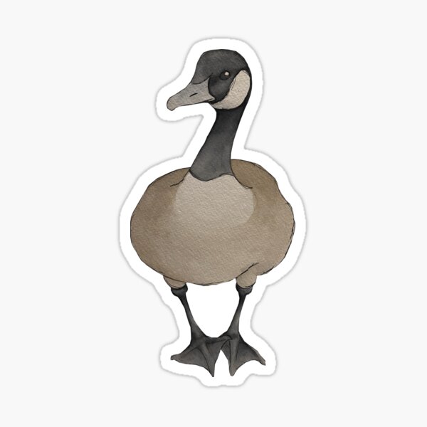 Rotund Goose Sticker