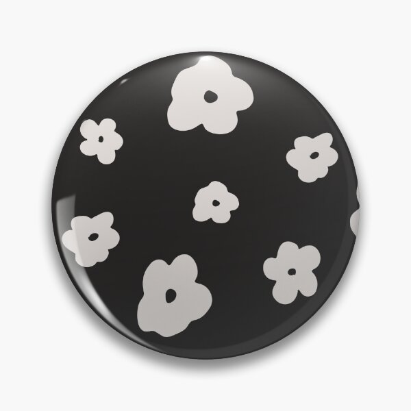 Item preview, Little Doodle Flowers Black and Cream designed and sold by WildFairyDesign.