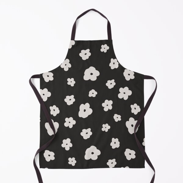 Item preview, Little Doodle Flowers Black and Cream designed and sold by WildFairyDesign.