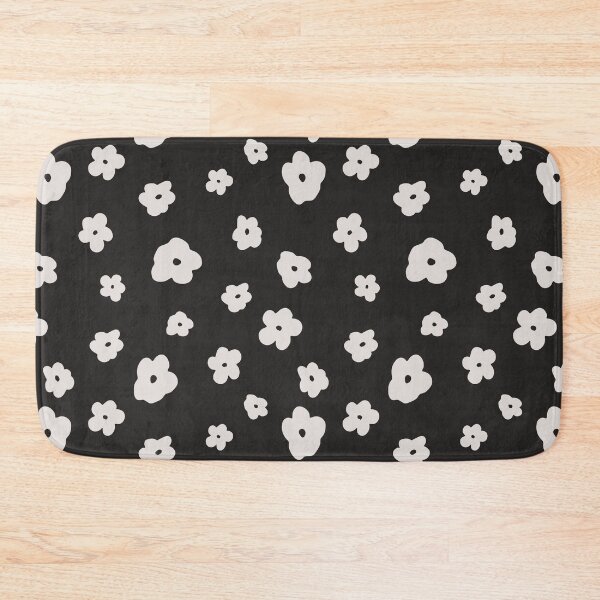 Item preview, Little Doodle Flowers Black and Cream designed and sold by WildFairyDesign.