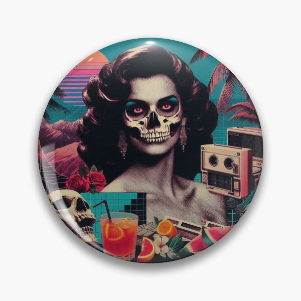 Item preview, Vaporwave Horror Woman designed and sold by PulpVintage.