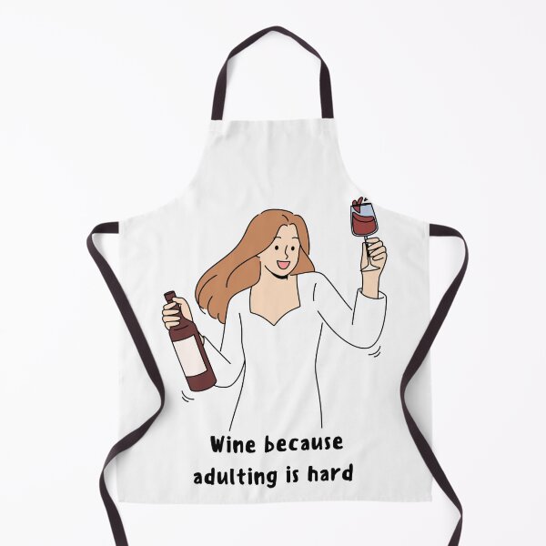Item preview, Vino porque ser adulto es difícil. designed and sold by NicMacTees.