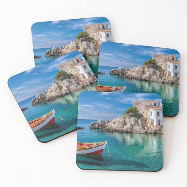 Item preview, Mediterranean Small Town Harbor designed and sold by DigiCre8.