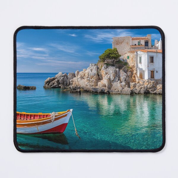 Item preview, Mediterranean Small Town Harbor designed and sold by DigiCre8.