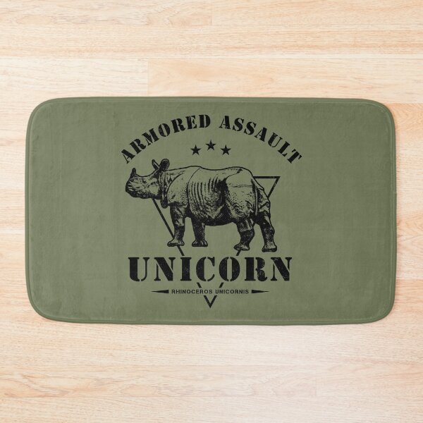 Item preview, Armored Assault Unicorn Funny Military Rhino designed and sold by RycoTokyo81.