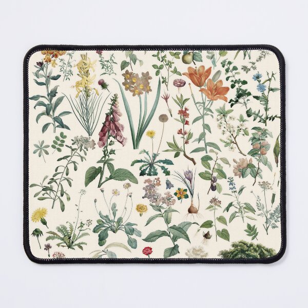 Item preview, Vintage Watercolor Floral Illustrations from Rousseau's Botany Book designed and sold by TuncGK.