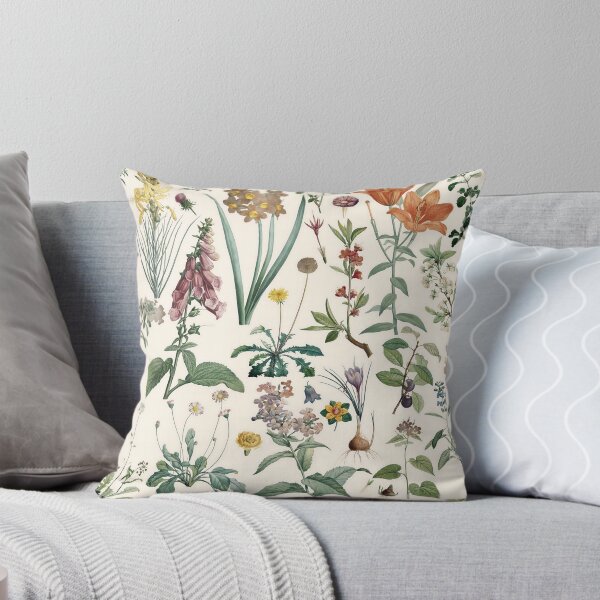 Item preview, Vintage Watercolor Floral Illustrations from Rousseau's Botany Book designed and sold by TuncGK.