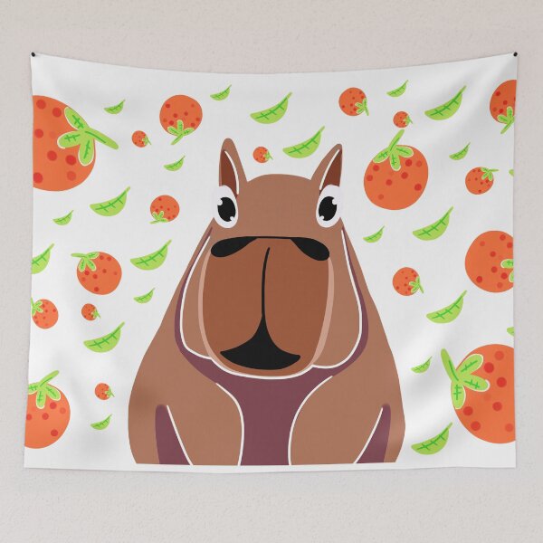Item preview, Sunny Days with Capybara and Oranges designed and sold by diaricesalt.