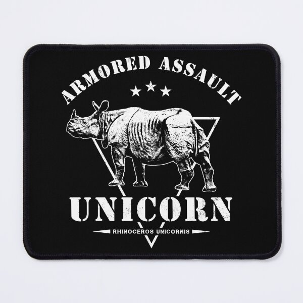 Item preview, Armored Assault Unicorn Funny Rhino Military designed and sold by RycoTokyo81.