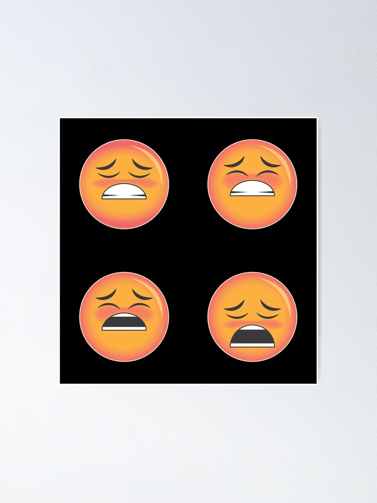 Funny Orgasmic Emoji Poster